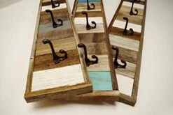 Personalized Wooden Coat Rack With Metal Hooks, Rustic Wall Mounted Entryway Storage, Custom Modern Farmhouse Wall Decor. Reclaimed Barn Wood Your Choice Of Lettering Length And Accent Colors. -Amazon Store 41UNjlIBMFL