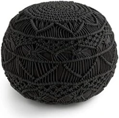 Pouf Ottoman - Hand Knitted Macrame Ottoman Pouf, Large Pouf Ottoman Foot Rest For Couch, 100% Cotton Cord, Poufs For Living Room, Floor Pouf Ottoman - 20 Diameter X 14 Height - Pure Natural 23 Pouf Ottoman - Hand Knitted Macrame Ottoman Pouf, Large Pouf Ottoman Foot Rest For Couch, 100% Cotton Cord, Poufs For Living Room, Floor Pouf Ottoman - 20 Diameter X 14 Height - Pure Natural -Amazon Store 41URhKLFKHL. AC