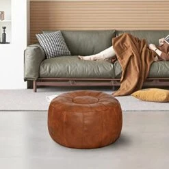Thgonwid Unstuffed Moroccan Ottoman Pouf Cover, Ottoman Footstool Storage Solution, Bean Bag Chair, Foot Rest, Brown 17 Thgonwid Unstuffed Moroccan Ottoman Pouf Cover, Ottoman Footstool Storage Solution, Bean Bag Chair, Foot Rest, Brown -Amazon Store 41UW7YMsbfL