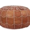 IKRAM DESIGN Moroccan Leather Pouf With Arch Design, Dark Tan, 22-Inch By 14-Inch 2 IKRAM DESIGN Moroccan Leather Pouf With Arch Design, Dark Tan, 22-Inch By 14-Inch -Amazon Store 41UZ8eOEGL. AC
