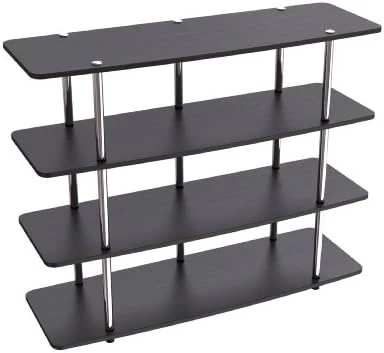 Convenience Concepts Designs2Go XL Highboy 4 Tier TV Stand Home_Furniture_and_Decor, Black 10 Convenience Concepts Designs2Go XL Highboy 4 Tier TV Stand Home_Furniture_and_Decor, Black - Image 8
