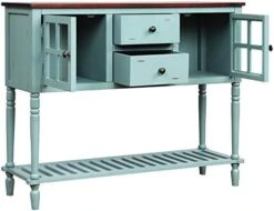 42" Wide Console Table Sideboard Buffet Server With 2 Doors And Bottom Shelf, Sideboard Storage Cabinet For Living Room (White) 20 42" Wide Console Table Sideboard Buffet Server With 2 Doors And Bottom Shelf, Sideboard Storage Cabinet For Living Room (White) -Amazon Store 41UhrUcs43L. AC