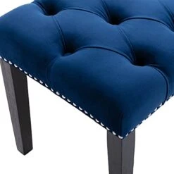 Yoluckea Modern Velvet Bench Upholstered Ottoman Dining Bench With Nailhead Trim Tufted Footstool For Entryway Bedroom Kitchen Dining Table (Blue) 15 Yoluckea Modern Velvet Bench Upholstered Ottoman Dining Bench With Nailhead Trim Tufted Footstool For Entryway Bedroom Kitchen Dining Table (Blue) -Amazon Store 41Umg2102XL