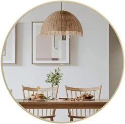 UMZODO 30 Inch Circle Wall Mirror, Brushed Black Metal Framed Round Mirror For Bathroom Vanity, Bedroom Decor, Living Room, Entryway 27 UMZODO 30 Inch Circle Wall Mirror, Brushed Black Metal Framed Round Mirror For Bathroom Vanity, Bedroom Decor, Living Room, Entryway -Amazon Store 41UqVChGl8L. AC