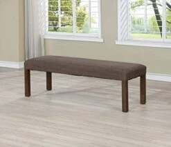 Milton Greens Stars Brown Wire Brushed Dining Bench 7702-BENCH