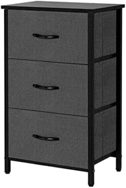 AZL1 Life Concept 3 Drawers Fabric Dresser Storage Tower, Light Grey & Storage Dresser Furniture Unit - Large Standing Organizer Chest, Light Grey -Amazon Store 41V6dNpd3TL. AC