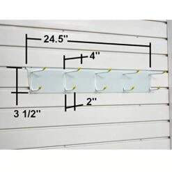 GarageTek Coat & Hat Rack Wall Organizer | Wall Mount Storage Rack | Hat Stand, Coat Rack, Helmet Holder, Slatwall Accessories - Mounts On TekPanel, TekTrak And Most Other Garage Storage Panels -Amazon Store 41VAaiPkLSL