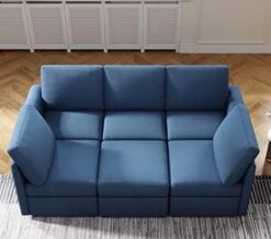 LINSY HOME Modular Sectional Sofa, U Shape Oversized Sofa Couch With Storage, Memory Foam, Modular Sectionals With Ottomans, 7 Seat Living Room Furniture Sofa Sets With Chaise, Blue -Amazon Store 41VSHhnwAiL. AC