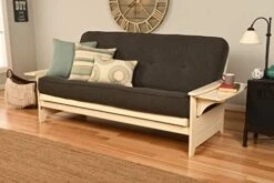 Kodiak Furniture Futon Set, Linen Charcoal
