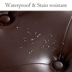 HUIMO Dining Leather Bench,Button-Tufted Entryway Bench, Kitchen Leather Seat Dining, Bedroom End Of Bench, Ottoman Bench, Living Room Solid Wood Indoor Bench,Brown 18 HUIMO Dining Leather Bench,Button-Tufted Entryway Bench, Kitchen Leather Seat Dining, Bedroom End Of Bench, Ottoman Bench, Living Room Solid Wood Indoor Bench,Brown -Amazon Store 41VXkgtf5lL