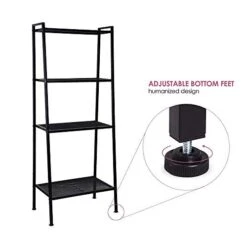 Samanoya Ladder Bookshelf 4 Levels,Wide Industrial Ladder With Sturdy Metal Frame,Open Display Shelf Storage Flower Shelf,Home Kitchen Office Organizer Rack 13 Samanoya Ladder Bookshelf 4 Levels,Wide Industrial Ladder With Sturdy Metal Frame,Open Display Shelf Storage Flower Shelf,Home Kitchen Office Organizer Rack -Amazon Store 41VZglNj77L