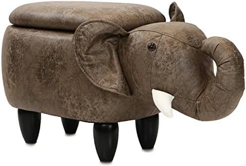 CRITTER SITTERS 14-in. Seat Height Brown Cow Animal Shape Ottoman - Furniture For Nursery, Bedroom, Playroom, And Living Room Decor 17 CRITTER SITTERS 14-in. Seat Height Brown Cow Animal Shape Ottoman - Furniture For Nursery, Bedroom, Playroom, And Living Room Decor - Image 15