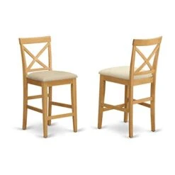 East West Furniture PUBS5-OAK-C 5 Piece Counter Height Dining Set Includes A Square Dinette Table And 4 Linen Fabric Kitchen Dining Chairs, 36x36 Inch, Oak 16 East West Furniture PUBS5-OAK-C 5 Piece Counter Height Dining Set Includes A Square Dinette Table And 4 Linen Fabric Kitchen Dining Chairs, 36x36 Inch, Oak -Amazon Store 41VmRy0qHuL