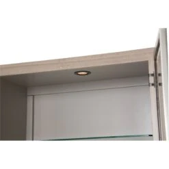 Michael Amini Camden Court Wood & Glass Display Cabinet In Ivory Pearl & Taupe -Amazon Store 41Vmnm0bGsL