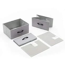 Duhome 8 Drawers Dresser Organizer, Fabric Storage Tower & Chest For Bedroom Hallway Nursery Entryway With Sturdy Steel Frame Wood Top, Light Grey -Amazon Store 41VmxWl81zL