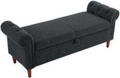 Aoowow Storage Bench For Bedroom End Of Bed Rolled Armed PU Leather Ottoman Couch Long Bench Window Sitting Fireplace Toy Storage Bench, Brown 28 Aoowow Storage Bench For Bedroom End Of Bed Rolled Armed PU Leather Ottoman Couch Long Bench Window Sitting Fireplace Toy Storage Bench, Brown -Amazon Store 41Vqr9Ws07L. AC