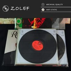 Vinyl Record Inner Sleeves 100 Pack For 12" Lp, 3-Ply Anti Static Soft Inner Sleeve With Archival Paper Enclosed For 33 RPM LP Protection (12" 100P) -Amazon Store 41VyJmUepKL