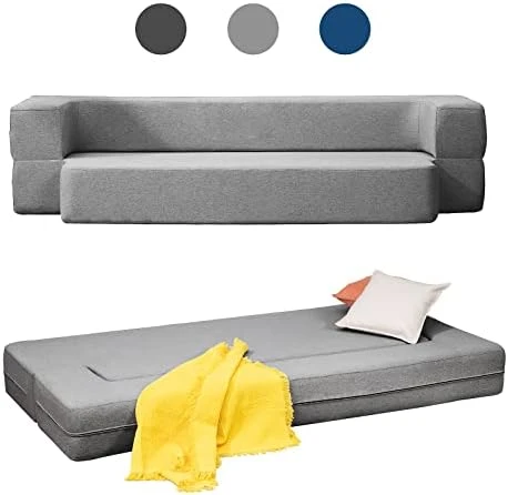 BALUS Folding Sofa Bed, Convertible Sleeper Sofa Bed Queen,Floor Couch Bed,Futon Sofa Bed Memory Foam Mattress,Floor Sofa Bed Twin For Living Room/Bedroom/Guest Room/Home Office,Navy Blue 6 BALUS Folding Sofa Bed, Convertible Sleeper Sofa Bed Queen,Floor Couch Bed,Futon Sofa Bed Memory Foam Mattress,Floor Sofa Bed Twin For Living Room/Bedroom/Guest Room/Home Office,Navy Blue - Image 4