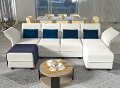 LLappuil Modular Sectional Sofa With Storage Oversized L Shaped Velvet Sofa, Big Corner Sleeper Couch With Reversible Chaise, High Recliner Back Couch -Brown -Amazon Store 41W5V2qgcVL. AC 1