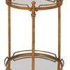 Deco 79 Metal Round Bar Cart With Wheels And Handle, 19" X 18" X 31", Brass -Amazon Store 41WGbSDHQvL