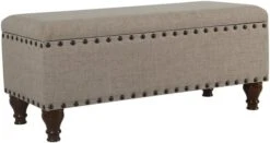 Homepop Home Decor | Upholstered Bench With Nailhead Trim | Large Ottoman With Storage For Living Room & Bedroom | Decorative Home Furniture, Tan Linen 22 Homepop Home Decor | Upholstered Bench With Nailhead Trim | Large Ottoman With Storage For Living Room & Bedroom | Decorative Home Furniture, Tan Linen -Amazon Store 41WIi9xihXL. AC