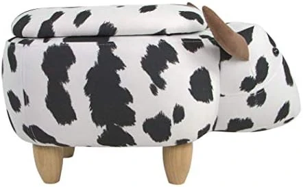 CRITTER SITTERS 14-in. Seat Height Brown Cow Animal Shape Ottoman - Furniture For Nursery, Bedroom, Playroom, And Living Room Decor 12 CRITTER SITTERS 14-in. Seat Height Brown Cow Animal Shape Ottoman - Furniture For Nursery, Bedroom, Playroom, And Living Room Decor - Image 10