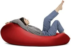 Jaxx Nimbus Spandex Bean Bag Chair For Adults-Furniture For Rec, Family Rooms And More, Large, Navy -Amazon Store 41WUNrtpInS. AC