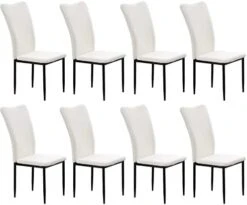 Nopurs Sherpa Dining Chairs Set Of 6 - Modern White Upholstered Boucle Dining Chairs High Back Armless Dining Chair With Black Metal Legs For Kitchen Dining Room Home Office 20 Nopurs Sherpa Dining Chairs Set Of 6 - Modern White Upholstered Boucle Dining Chairs High Back Armless Dining Chair With Black Metal Legs For Kitchen Dining Room Home Office -Amazon Store 41Wa6lkFLwL. AC