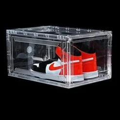 12 Pack Shoe Boxes, Clear Acrylic Plastic Shoe Boxes Stackable, Space-Saving Foldable Drop Front Shoe Storage Boxes Container For With Lids Fits Up To Size 14 (Transparency) 13 12 Pack Shoe Boxes, Clear Acrylic Plastic Shoe Boxes Stackable, Space-Saving Foldable Drop Front Shoe Storage Boxes Container For With Lids Fits Up To Size 14 (Transparency) -Amazon Store 41WkDxTvtaL. AC