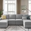LINSY HOME Modular Sectional Sofa, Convertible U Shaped Sofa Couch With Storage, Memory Foam, Modular Sectionals With Ottomans, 6 Seat Sofa Set With Chaise For Living Room, Grey -Amazon Store 41Wu6rXlGjL