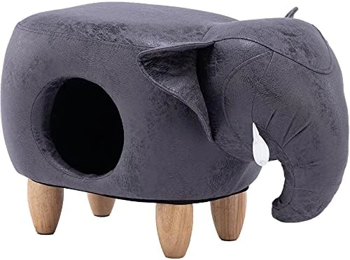 CRITTER SITTERS 14-in. Seat Height Brown Cow Animal Shape Ottoman - Furniture For Nursery, Bedroom, Playroom, And Living Room Decor 9 CRITTER SITTERS 14-in. Seat Height Brown Cow Animal Shape Ottoman - Furniture For Nursery, Bedroom, Playroom, And Living Room Decor - Image 7
