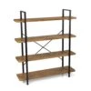 Atlantic Urban Multipurpose 4 Tier Shelf Modern Wood Look With Metal Frame Woodgrain/Black, PN38408136 -Amazon Store 41X9E8wGNQL