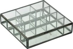 キーストーン(Key Stone) Collection Partition Rectangular Glass Case, W23×D13.7×H5cm, Brass -Amazon Store 41XLa0e6LoL. AC