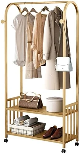 NEPHEW Home Hotel Hall Tree Clothing Rack With 2 Tier Metal Basket For Home Bedroom Laundry Small Place Entryway (Color : Black, Size : 60 * 35 * 170cm) 12 NEPHEW Home Hotel Hall Tree Clothing Rack With 2 Tier Metal Basket For Home Bedroom Laundry Small Place Entryway (Color : Black, Size : 60 * 35 * 170cm) - Image 10