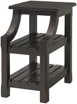 Martin Svensson Home Barn Door Chairside Table With Power, Antique White -Amazon Store 41XhEIT5D0L. AC