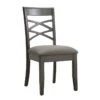 Leick Home 10184-GSMH Wood Double Cross Back Dining Chair, Set Of 2, Graystone With Moss Heather Seat -Amazon Store 41Xj7dIChAL