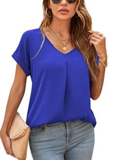 QUEZHU Medium, Long Sleeve Blouses For Women Dressy Elegant Work Flowy Blouses Chiffon Blouses Tops -Amazon Store 41Xw9d5UyWL