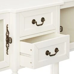 Kings Brand Furniture Wood Buffet Sideboard Cabinet Console Table, Cream White -Amazon Store 41YArYTxLGL