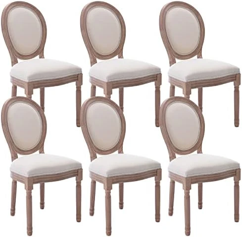 Virabit French Dining Chairs Set Of 2, Rattan Farmhouse Upholstered Dining Chairs With Curved Backrest And Beautifully Carved Solid WoodFrame For Living Room, Kitchen, Restaurant 14 Virabit French Dining Chairs Set Of 2, Rattan Farmhouse Upholstered Dining Chairs With Curved Backrest And Beautifully Carved Solid WoodFrame For Living Room, Kitchen, Restaurant - Image 12
