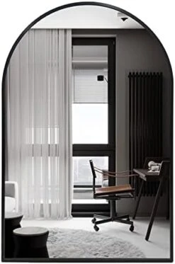 Arched Wall Mirror 20x30 Inch, Black Arched Bathroom Mirror, Vanity Decor Arched Mirror With Metal Frame, Arched Mirror For Entryway, Living Room, Bedroom, Salon -Black Curved Arch Mirror 16 Arched Wall Mirror 20x30 Inch, Black Arched Bathroom Mirror, Vanity Decor Arched Mirror With Metal Frame, Arched Mirror For Entryway, Living Room, Bedroom, Salon -Black Curved Arch Mirror -Amazon Store 41YFcvisAFL. AC