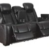 Signature Design By Ashley Party Time Love Seats, Loveseat, Black