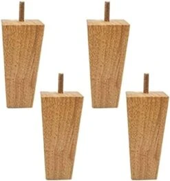 BOCNYC Furniture Legs，4Pcs Woodenniture Feets Natural Solid Wood Reliable Legs M8 Cabinets With Anti-Slip Mats For Sofa Chair Tea Table, Straight/5Cm/2.0In,12cm/4.7in -Amazon Store 41Ycy2BwhZL. AC 1
