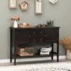 Sophia & William Sideboards And Buffets With Storage, Console Table Cupboard With Open Shelf, 2 Doors And 4 Drawers, Wood Accent Storage Cabinet For Entryway Living Room Kitchen, Coffee -Amazon Store 41YlXEdYXuL
