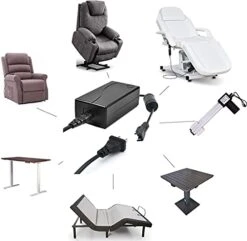 Ttmagic Universal Power Cord For Recliner Chair - 2-Pin Power Adapter For Lift Chair, Recliner Sofa, Recliner Couch, 29V 2A AC/DC Switching Recliner Power Supply Compatible With Most Models -Amazon Store 41Z78OTmPaL