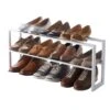 YAMAZAKI Home 2 Shelves Adjustable Shoe Rack, Large, Steel, Holds 6-9 Shoes, 9-12 Heels, Expandable, Stackable, Minimal Assembly Req. -Amazon Store 41ZH03ZgvQL