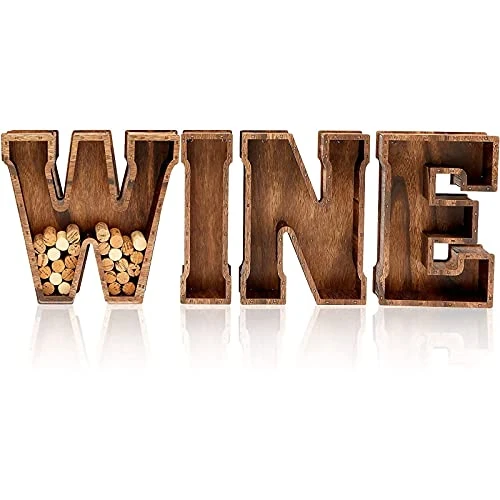 Monogram Letter Wine Cork Holder Décor (11.75 Inches) 3 Monogram Letter Wine Cork Holder Décor (11.75 Inches)