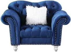 Morden Fort Chesterfield Sofa, 82" W Velvet Tufted Upholstery Sofas, Classic Couches For Living Room Furniture Sets, Beige -Amazon Store 41ZbK5lNFqS. AC