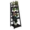Acendside Ladder Shelf, 4 Tier Ladder Bookshelf, Ladder Shelves Black, Leaning Shelves Wood For Bathroom Kitchen Living Room Office Bathroom(Black) 1 Acendside Ladder Shelf, 4 Tier Ladder Bookshelf, Ladder Shelves Black, Leaning Shelves Wood For Bathroom Kitchen Living Room Office Bathroom(Black) -Amazon Store 41ZeL9gR1SL