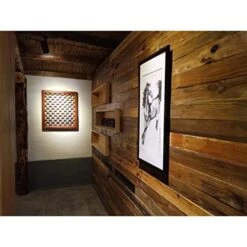 Rustic Look Naturally Reclaimed Wood Panels 24pc Brown