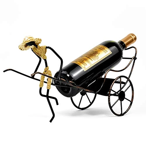 Wine Bottle Holder Stand Rickshaw Decor Display Countertop Tabletop Wine Rack Single Bottle Home Gift Kitchen Gift Wine Shelf 3 Wine Bottle Holder Stand Rickshaw Decor Display Countertop Tabletop Wine Rack Single Bottle Home Gift Kitchen Gift Wine Shelf